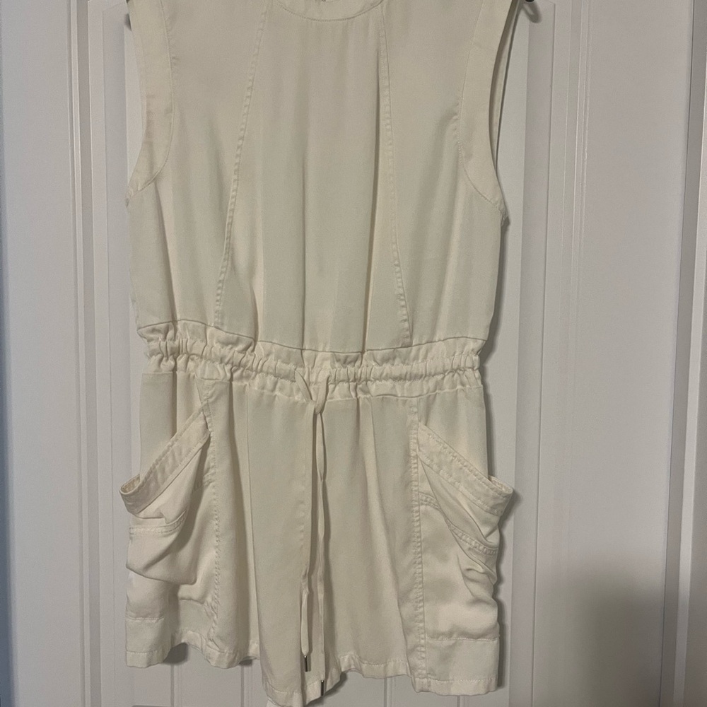 Calia Cream Zip-Up Romper